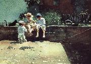 Winslow Homer Boys and kittens oil painting